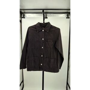 Quince Black Denim Jacket